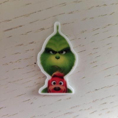cabochon plat en résine grinch noel 22*40mm