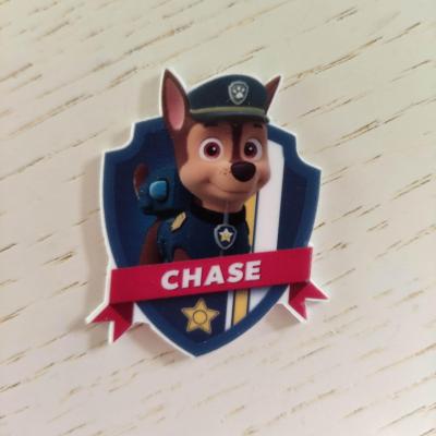 Cabochon plat en résine chase paw patrol 40*45mm