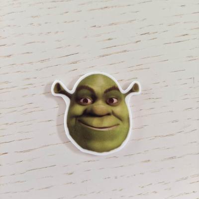 cabochon plat en résine shrek ogre vert 45*45mm