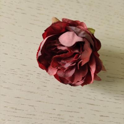 fleur tissu pivoine bordeaux 50mm