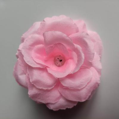rose en tissu 70mm rose