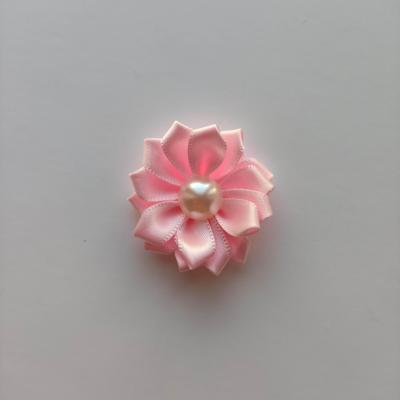 fleur satin demi perle  35mm rose