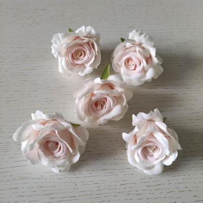 rose artificielle en tissu de 50mm rose poudré