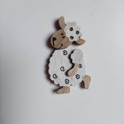 petit mouton  en bois 3*6 cm