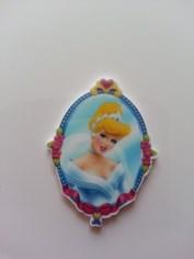 Cabochon princesse cendrillon  en résine 34*45mm