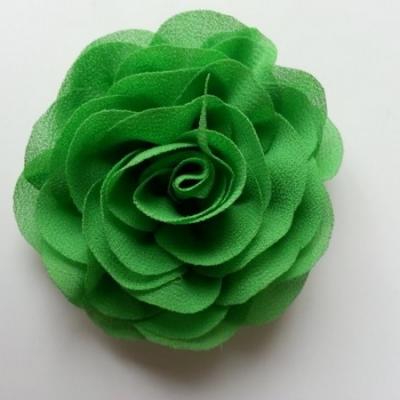 fleur en mousseline vert 70mm