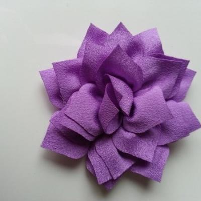 fleur en tissu violet 70mm
