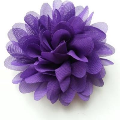 fleur mousseline violet  10cm
