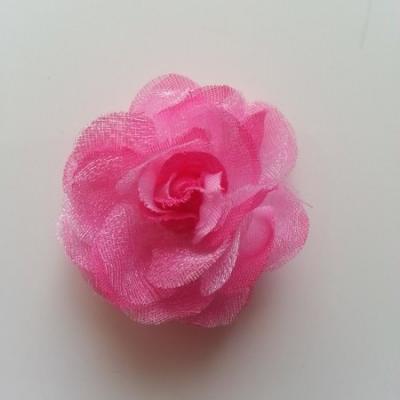 Fleur  en tissu rose fuchsia 45mm