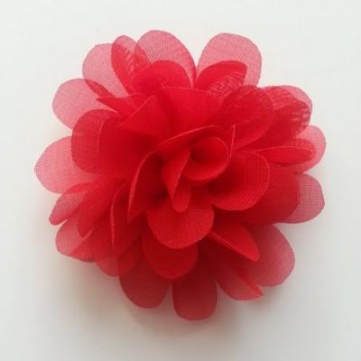 fleur mousseline rouge 60mm