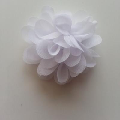 fleur mousseline blanc 60mm