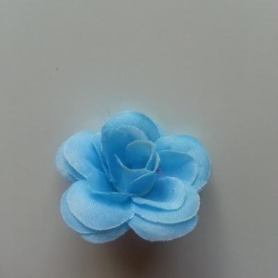 Fleur  artificielle en tissu  40mm bleu