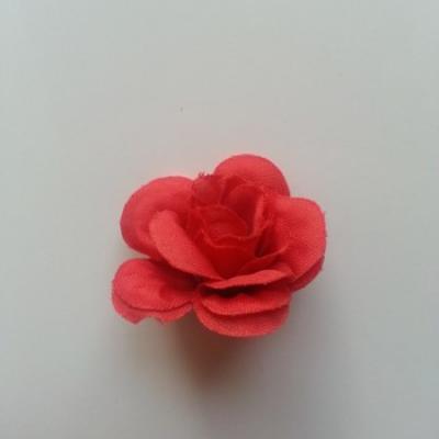 Fleur  artificielle en tissu  40mm rouge