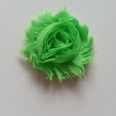 Applique fleur chabby   65mm vert clair