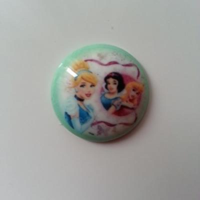 cabochon en résine  princesses  25mm