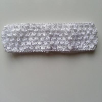 Bandeau crochet extensible blanc