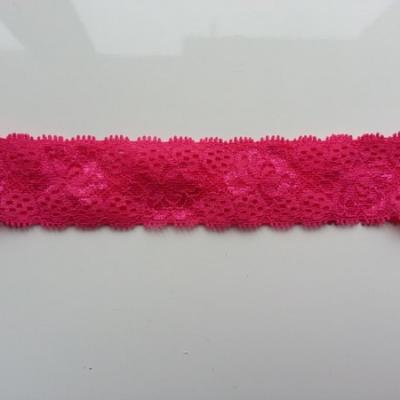 Bandeau dentelle 35mm rose fuchsia