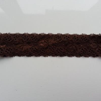 Bandeau dentelle 35mm marron