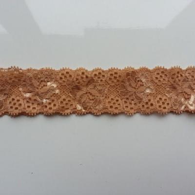 Bandeau dentelle 35mm marron clair