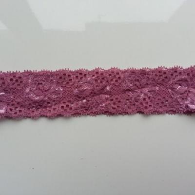 Bandeau dentelle 35mm vieux rose