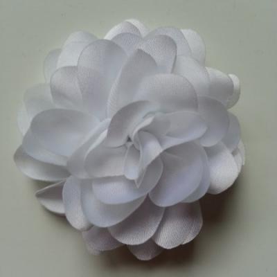 fleur en mousseline de soie 60mm blanc