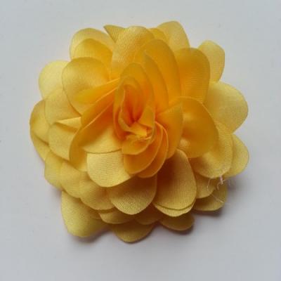 fleur en mousseline de soie 60mm jaune