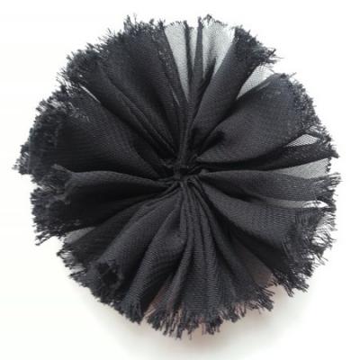 applique en tissu mousseline 80mm noir