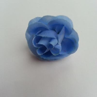 fleur en tissu 35mm bleu