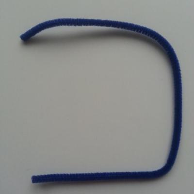 Tige de fil chenille cure pipe 0.6*30cm bleu foncé