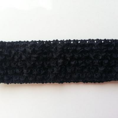 Bandeau crochet extensible noir