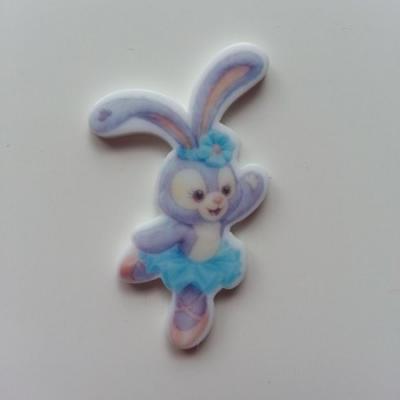 Cabochon plat en résine lapin 25*40mm