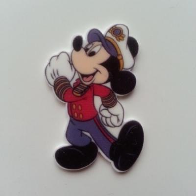 Cabochon souris plat en résine mickey marin