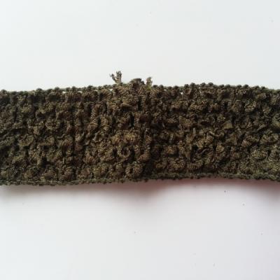 Bandeau crochet extensible vert kaki