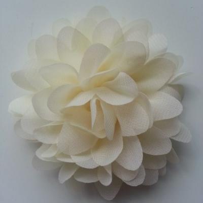 fleur mousseline ivoire  10cm