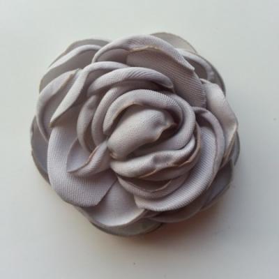 fleur satin de soie 50mm gris