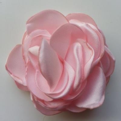 fleur satin de soie 50mm rose pâle