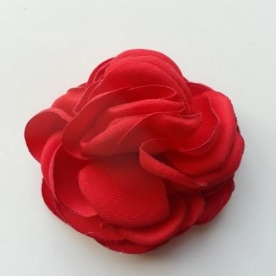 fleur satin de soie 50mm rouge