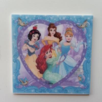 Cabochon princesses  en résine 45*45mm