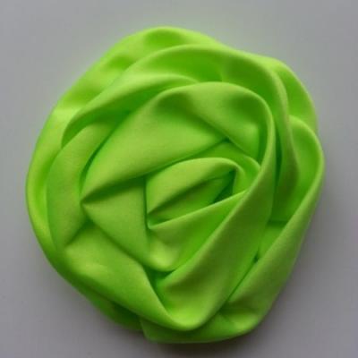 fleur satin chiffon 80mm vert