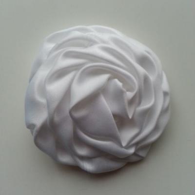 fleur satin chiffon 80mm blanc