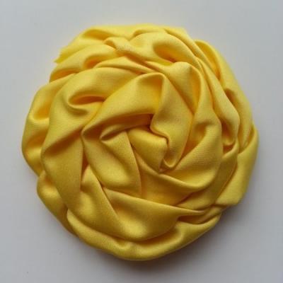 fleur satin chiffon 80mm jaune