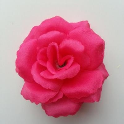 fleur en tissu  70mm rose fuchsia