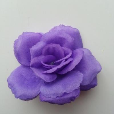 fleur en tissu  70mm violet