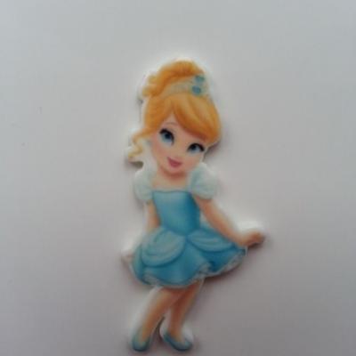 Cabochon princesse cendrillon  en résine 17*45mm