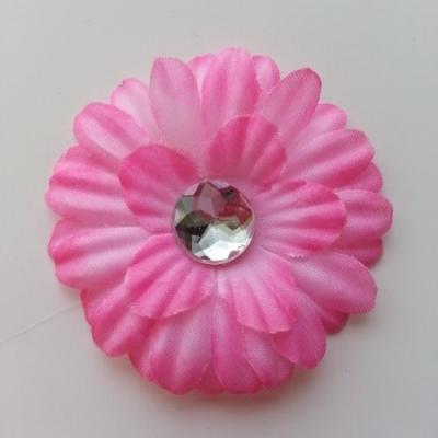 fleur marguerite en tissu rose 55mm