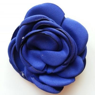 fleur satin de soie 50mm bleu royal