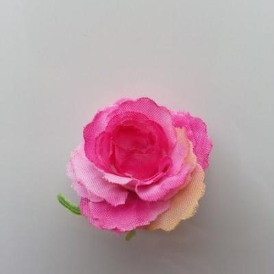 fleur en tissu 35mm rose