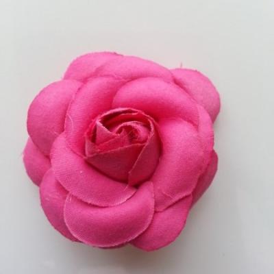 fleur en tissu rose fuchsia  50mm