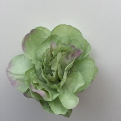 fleur tissu pivoine vert 50mm