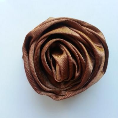 fleur satin 50mm marron